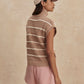 Haney Zip Through Knit- Light Taupe