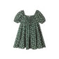 Sabrina Mini Dress -Green Ditsy