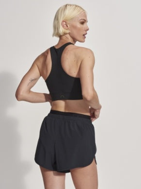 Rae Running Short 4- Mid Rise - Black