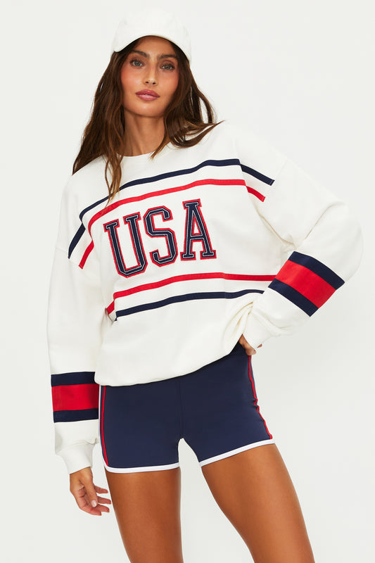 Devyn Oversized Sweatshirt- Firework