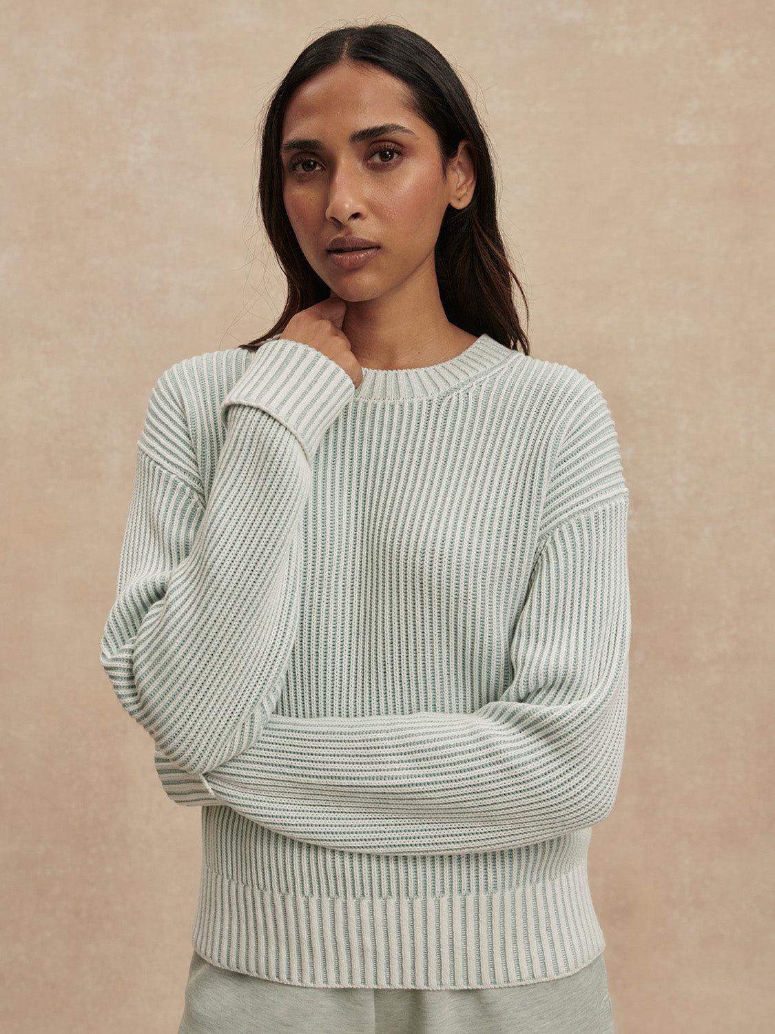 Seymour Knit Sweater - Blue Haze / Snow White