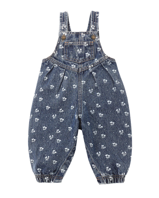 Vintage Overall- Heart Ditsy