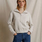 Zia Waffle Knit Popover- Oatmeal