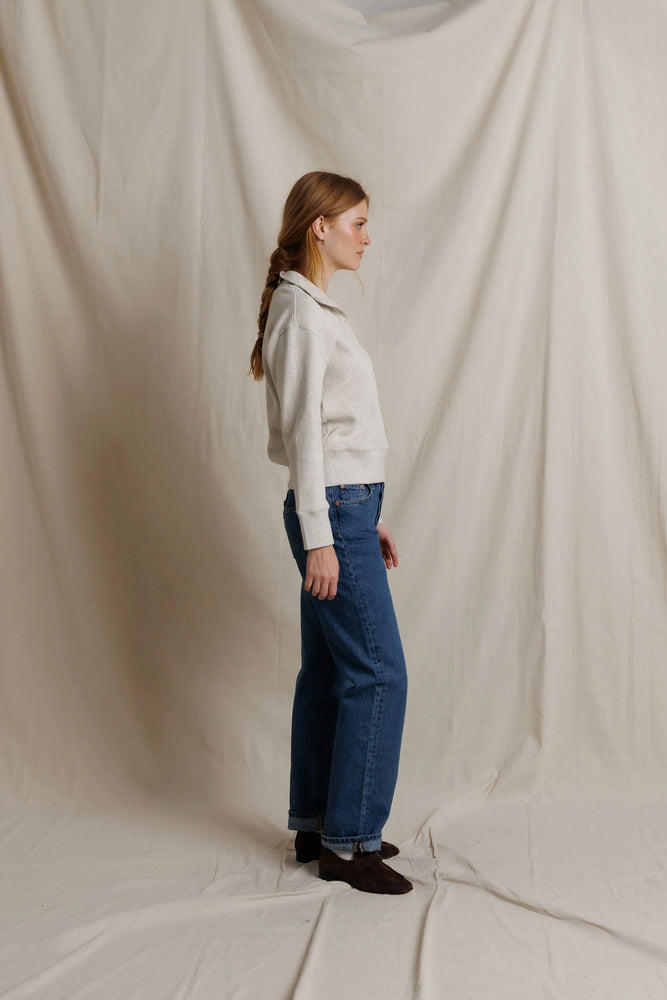 Zia Waffle Knit Popover- Oatmeal