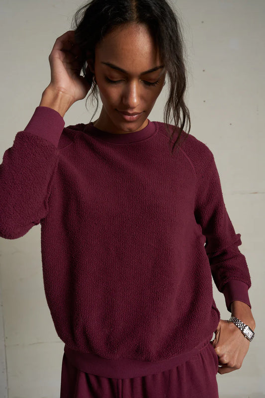 Ziggy Inside Out Sweatshirt- Dark Burgundy