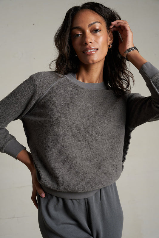 Ziggy Inside Out Sweatshirt- Charcoal