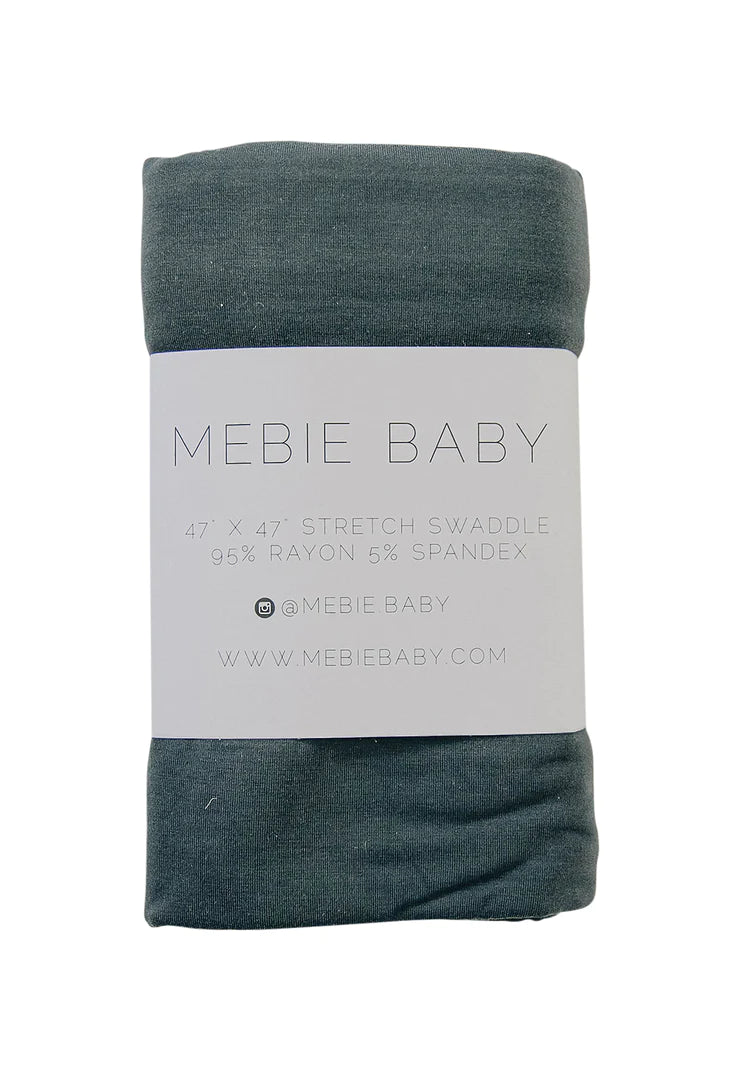 mebie baby charcoal swaddle