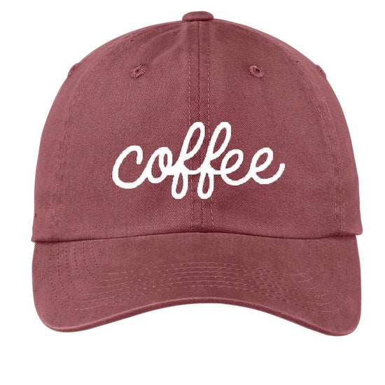 coffee maroon baseball cap