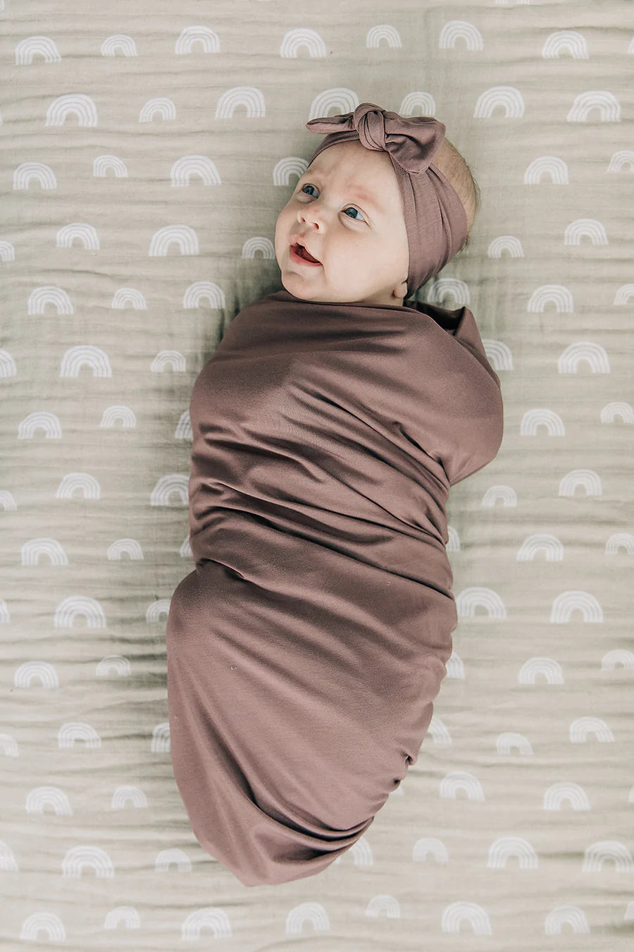 Plum Stretch Swaddle - Lulie