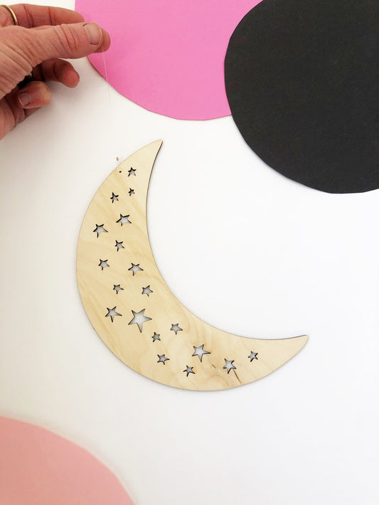 Hanging Moon & Stars