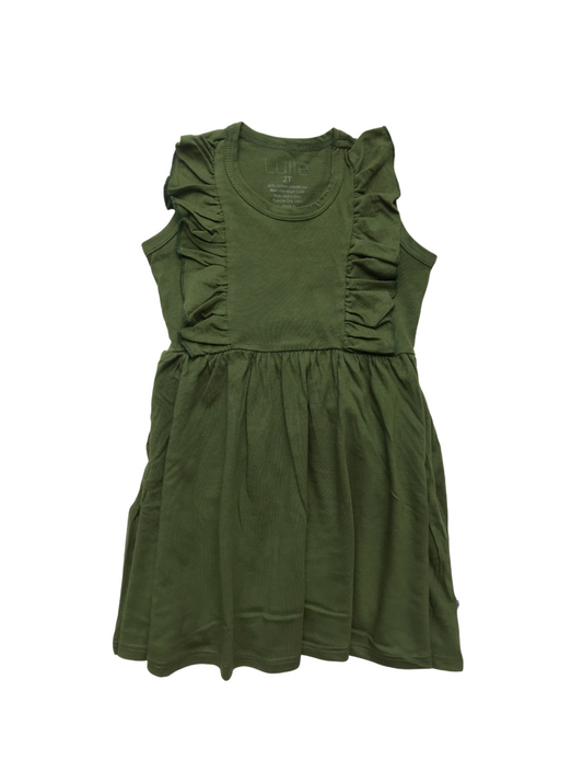 lulie vayda tank dress green
