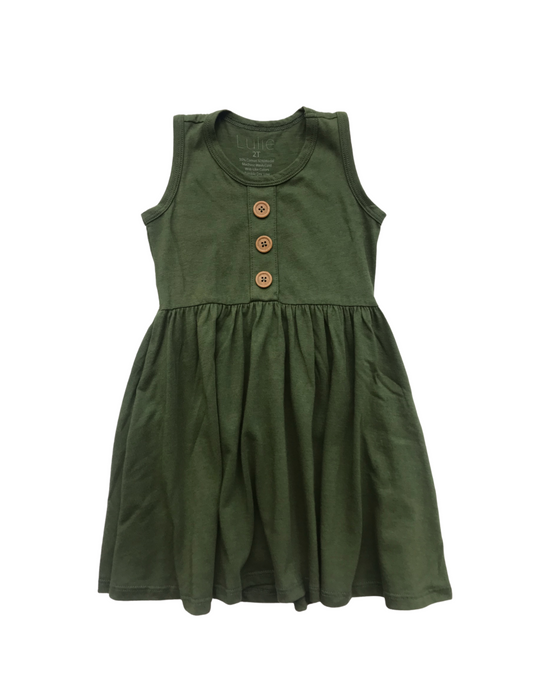 lulie maisie tank dress green