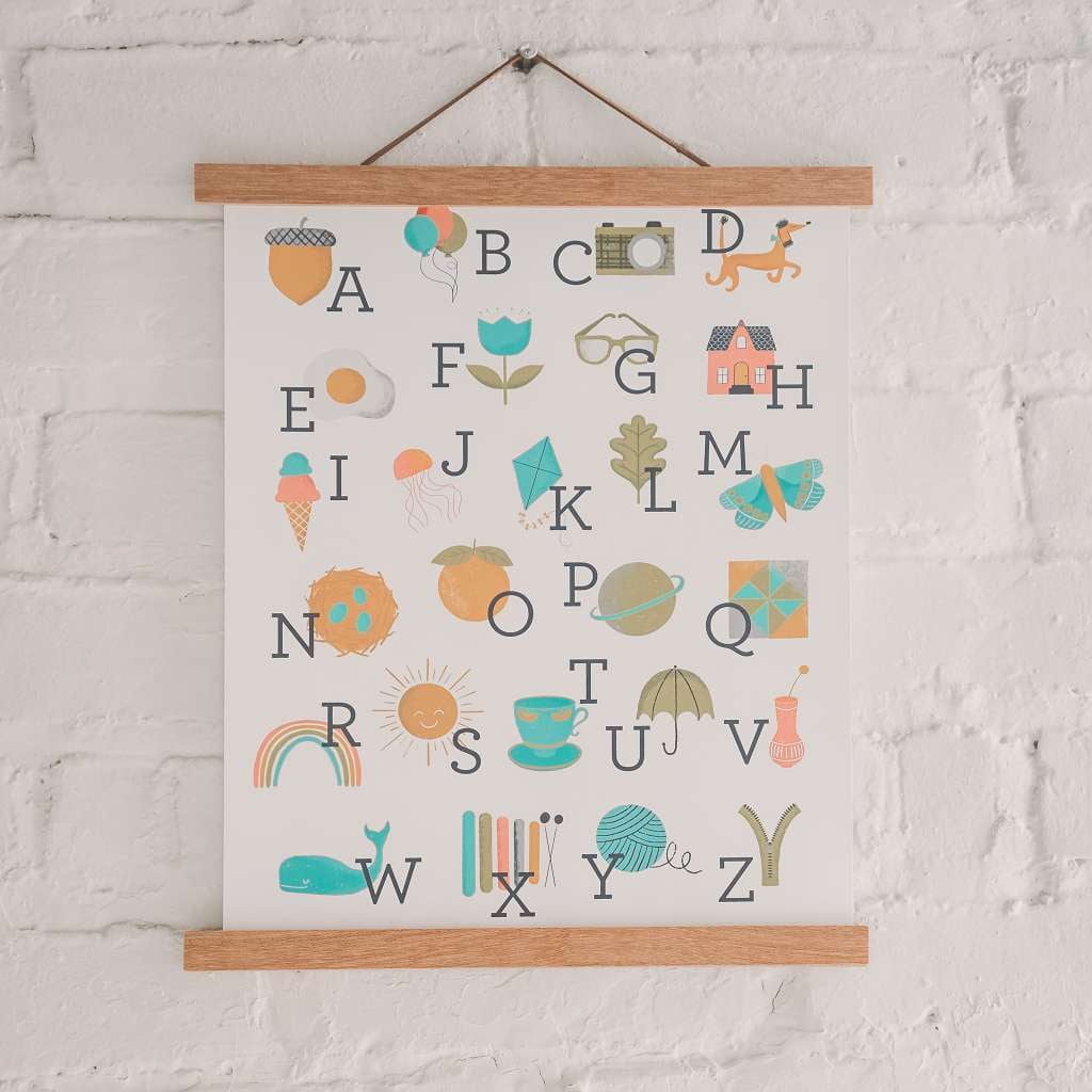 alphabet art print