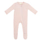kyte zippered footie blush pink