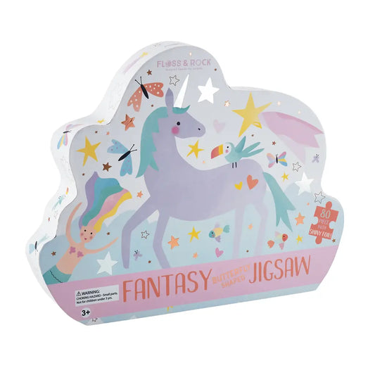 Fantasy 80pc " Butterfly" Shaped Jigsaw with Shaped Box - Lulie