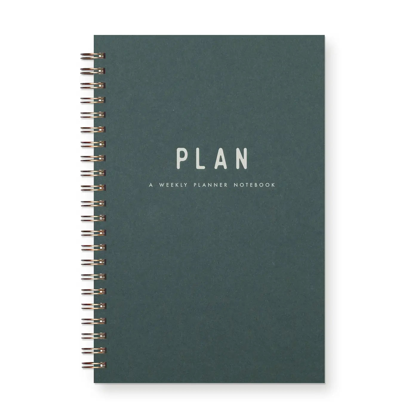 weekly undated planner green
