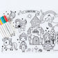 Reusable Coloring Tablemat - Wonderland - Lulie