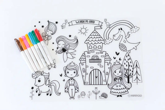 Reusable Coloring Tablemat - Wonderland - Lulie